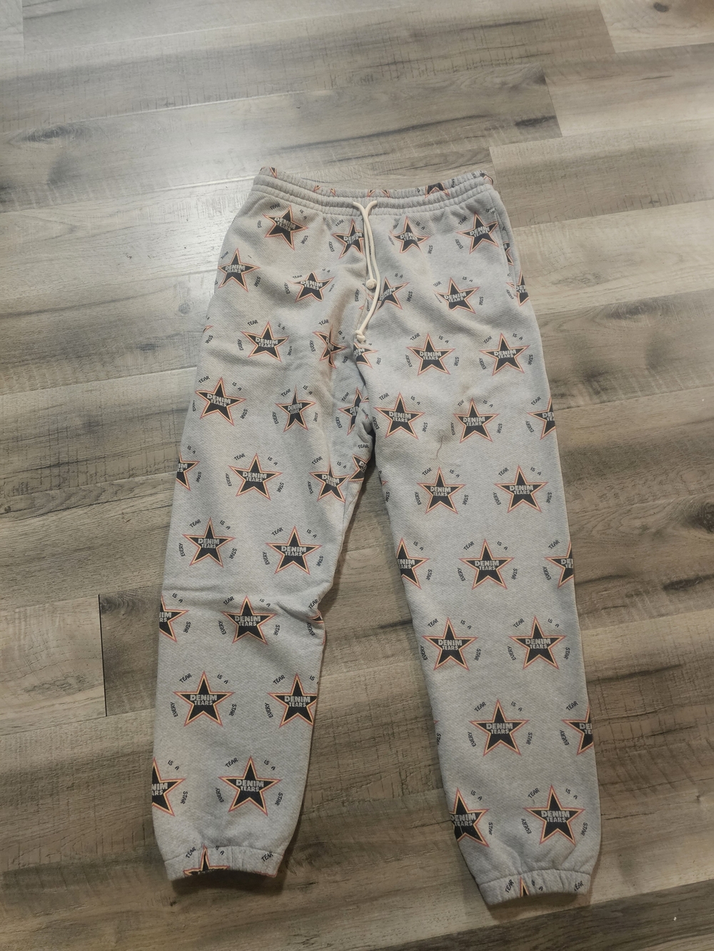 New Denim Tears Star Print All Over Sweatpants Size L